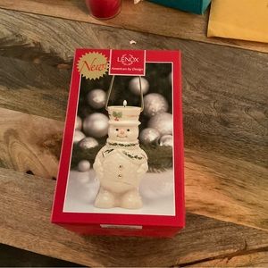 Lenox Happy Holly Days Snowman Votive New